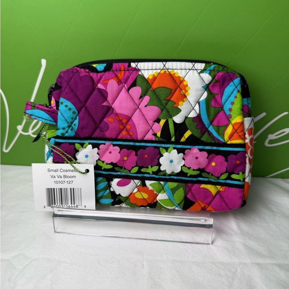NWT Vera Bradley Va Va Bloom Small Cosmetic Bag Retired Pattern Gift